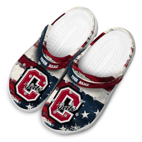 custom colgate raiders patriotic stripes clog latest model