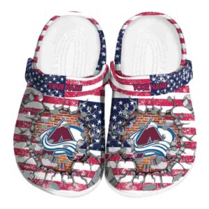 custom colorado avalanche freedom splinter clog best selling