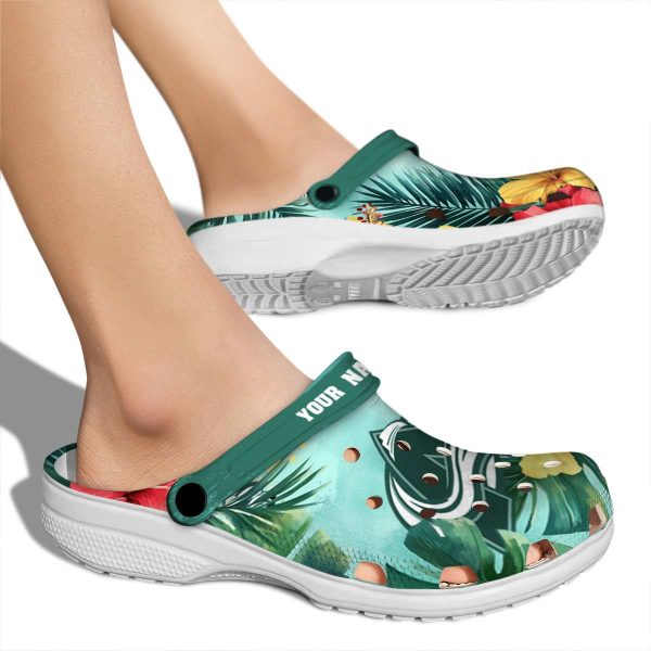 custom colorado avalanche tropical vibes clog fashion forward