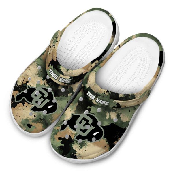 custom colorado buffaloes camouflage craze clog latest model