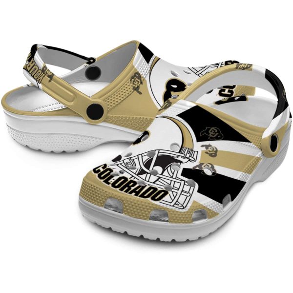 custom colorado buffaloes football helmet clog high quality