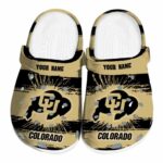 custom colorado buffaloes paint splatter graphics clog best selling