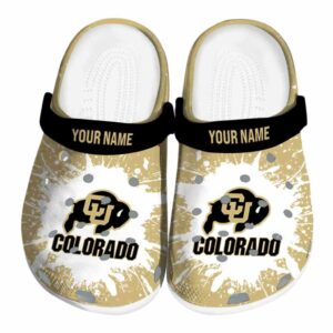 custom colorado buffaloes splash art clog best selling