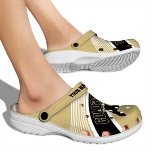 custom colorado buffaloes vibrant dual tone clog fashion forward