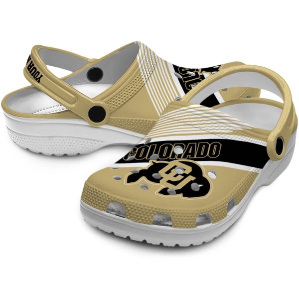 custom colorado buffaloes vibrant dual tone clog high quality