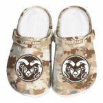custom colorado state rams desert camo clog best selling