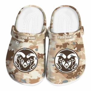 custom colorado state rams desert camo clog best selling