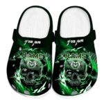 custom colorado state rams gothic skull clog best selling