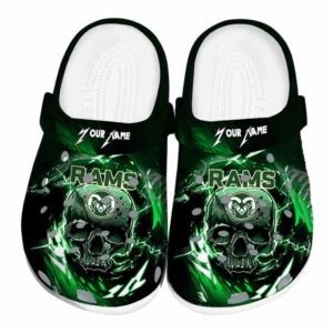 custom colorado state rams gothic skull clog best selling