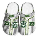 custom colorado state rams pinstripe pattern clog best selling