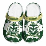 custom colorado state rams splatter pattern clog best selling