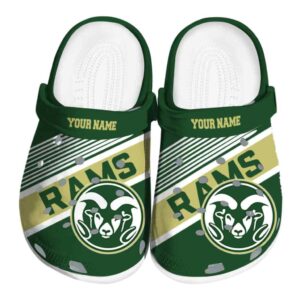 custom colorado state rams vibrant dual tone clog best selling