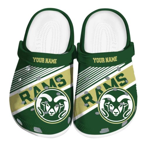 custom colorado state rams vibrant dual tone clog best selling