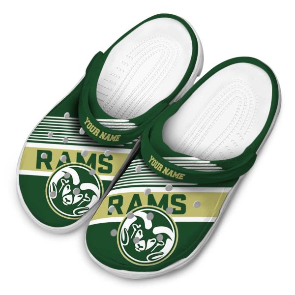 custom colorado state rams vibrant dual tone clog latest model