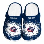 custom columbus blue jackets splatter background clog best selling