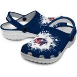 custom columbus blue jackets splatter background clog best selling