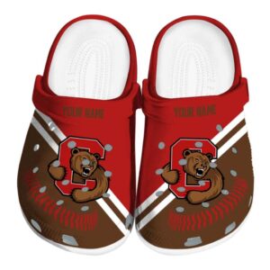 custom cornell big red baseball motif clog best selling
