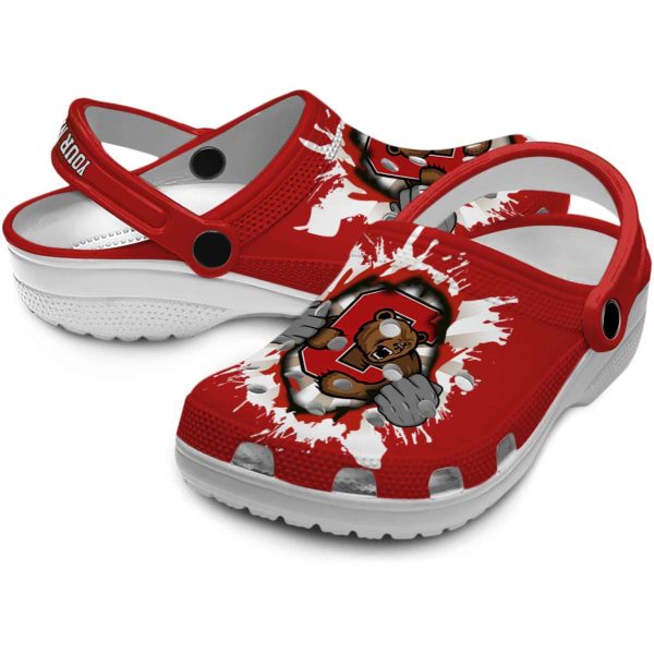 custom cornell big red gripping hand clog high quality