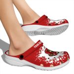 custom cornell big red splatter background clog best selling