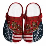 custom cornell big red star spangled side pattern clog best selling