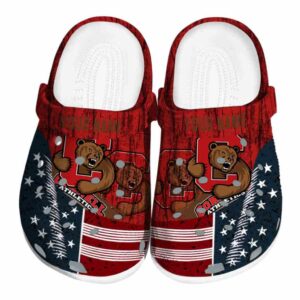custom cornell big red star spangled side pattern clog best selling