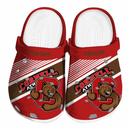 custom cornell big red vibrant dual tone clog best selling