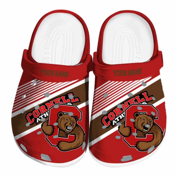 custom cornell big red vibrant dual tone clog best selling