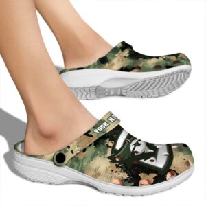 custom creighton bluejays camouflage craze clog fashion forward