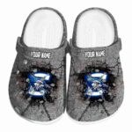 custom creighton bluejays cracked ground texture clog best selling