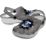 custom creighton bluejays cracked ground texture clog best selling