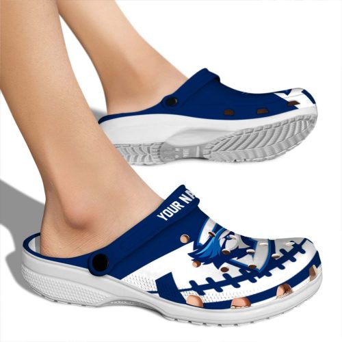 custom creighton bluejays football motif clog fashion forward