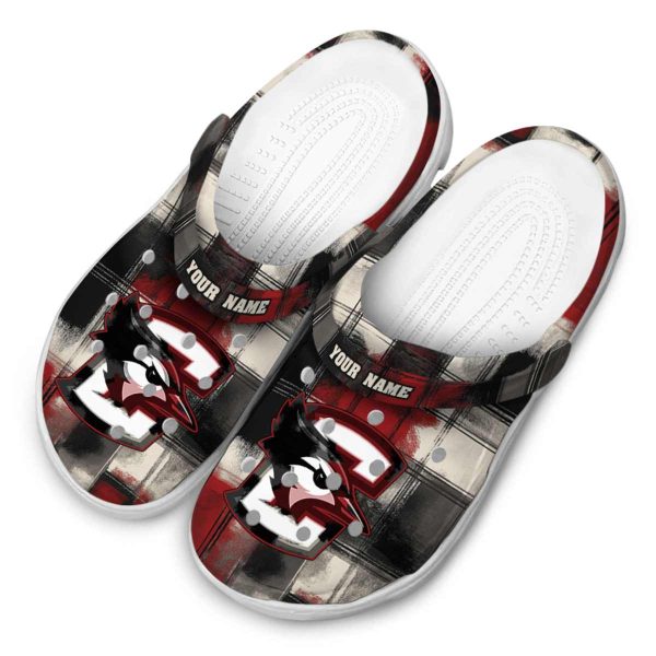custom creighton bluejays plaid fusion clog latest model