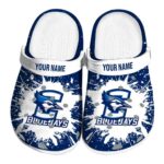custom creighton bluejays splash art clog best selling