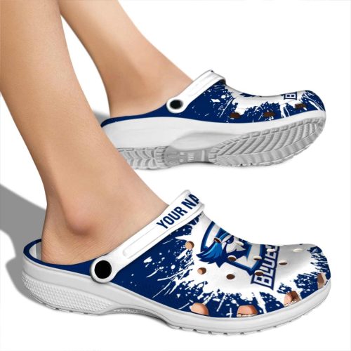 custom creighton bluejays splash art clog fashion forward
