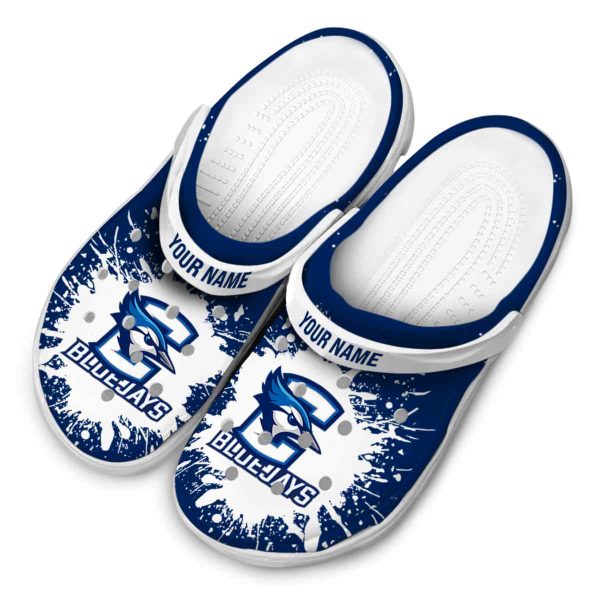 custom creighton bluejays splash art clog latest model