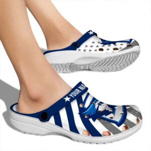 custom creighton bluejays star spangled graphic clog fashion forward