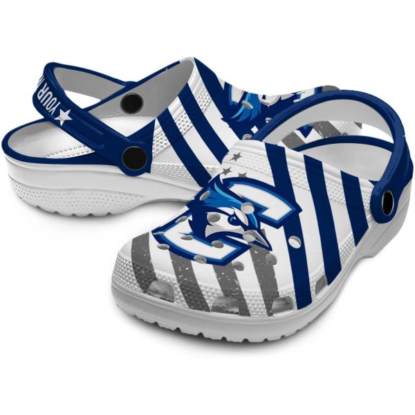 custom creighton bluejays star spangled graphic clog high quality