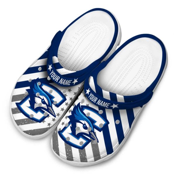 custom creighton bluejays star spangled graphic clog latest model