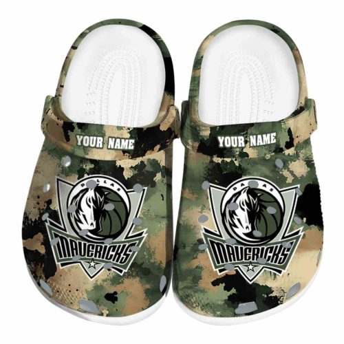 custom dallas mavericks camouflage craze clog best selling