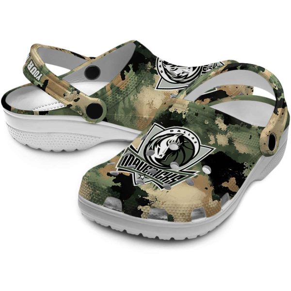 custom dallas mavericks camouflage craze clog high quality
