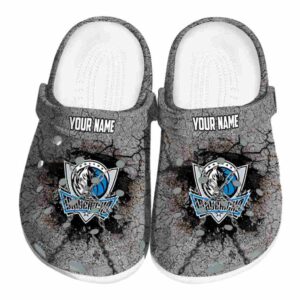 custom dallas mavericks cracked ground texture clog best selling