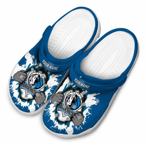 custom dallas mavericks gripping hand clog latest model