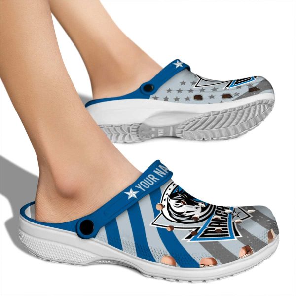 custom dallas mavericks star spangled graphic clog fashion forward