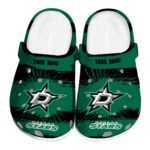 custom dallas stars paint splatter graphics clog best selling 1