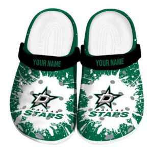 custom dallas stars splash art clog best selling