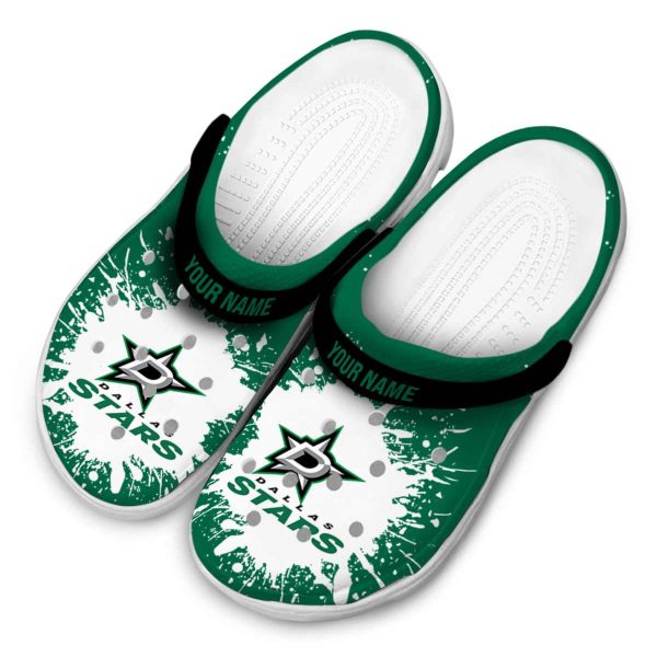 custom dallas stars splash art clog latest model