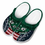 custom dallas stars star spangled side pattern clog best selling