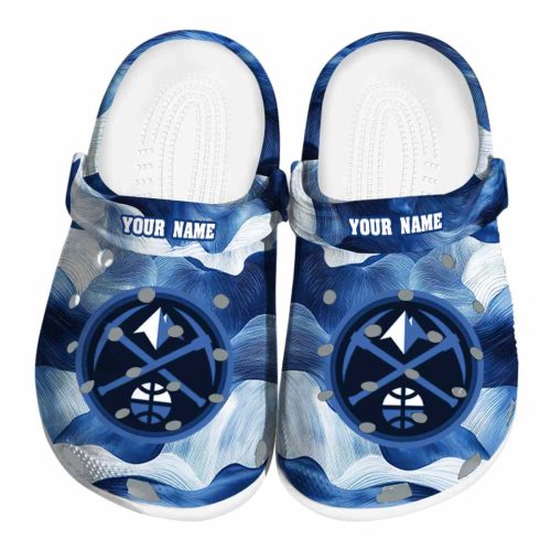 custom denver nuggets ocean waves clog best selling