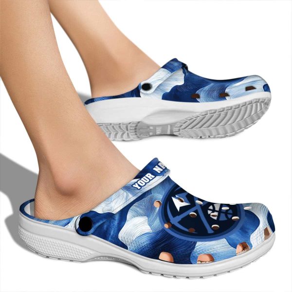 custom denver nuggets ocean waves clog fashion forward