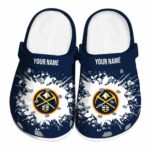 custom denver nuggets splatter background clog best selling